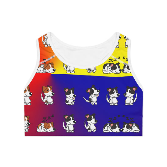 RAINBOW DOGS  Sports Bra (AOP)