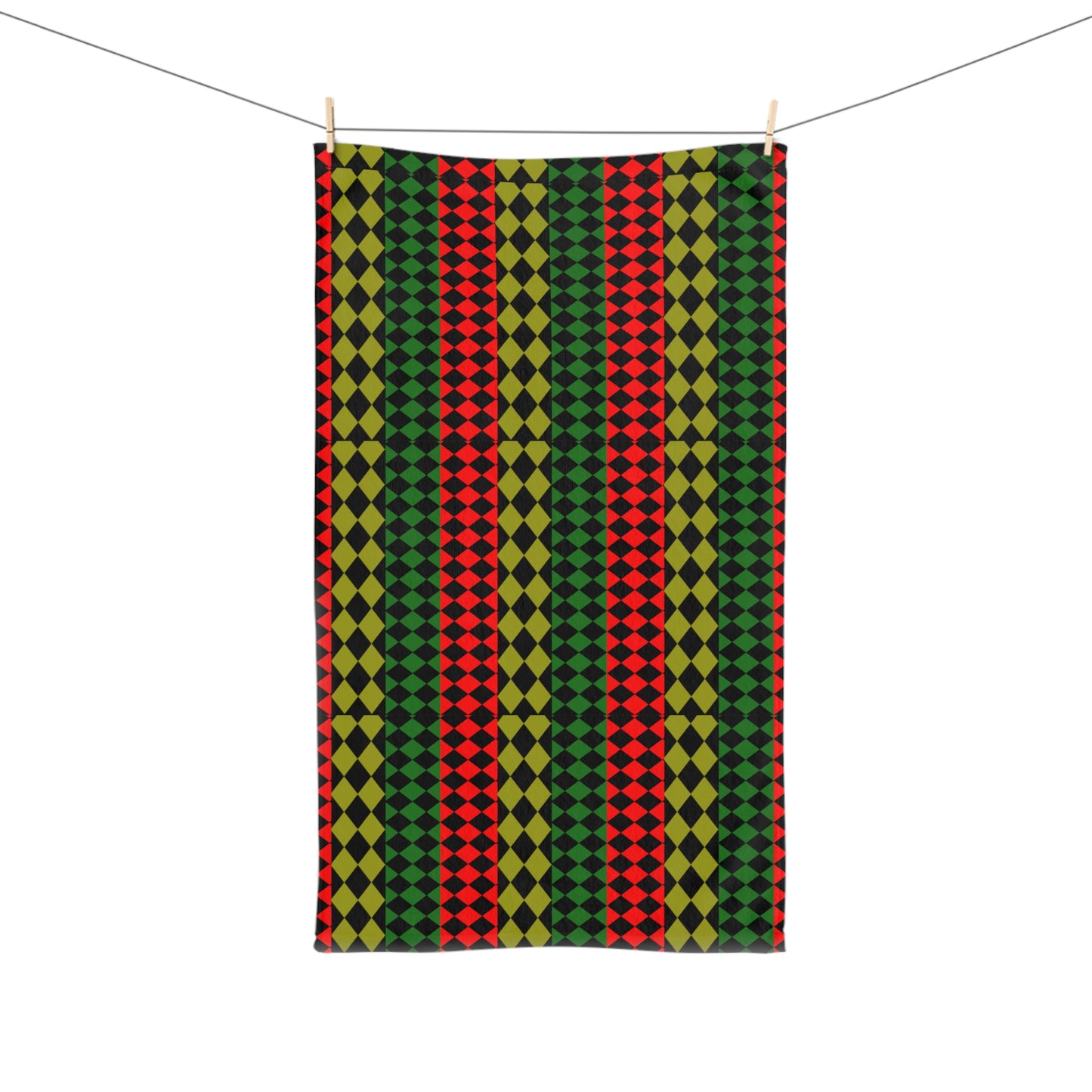 Pan African Flag Hand Towel