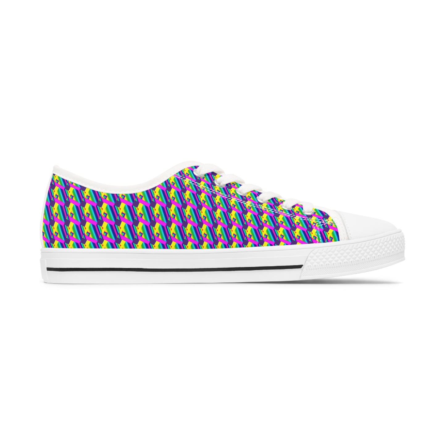 Rainbow Collage       Women's Low Top Sneakers