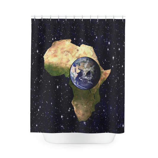 Earth In Africa Polyester Shower Curtain