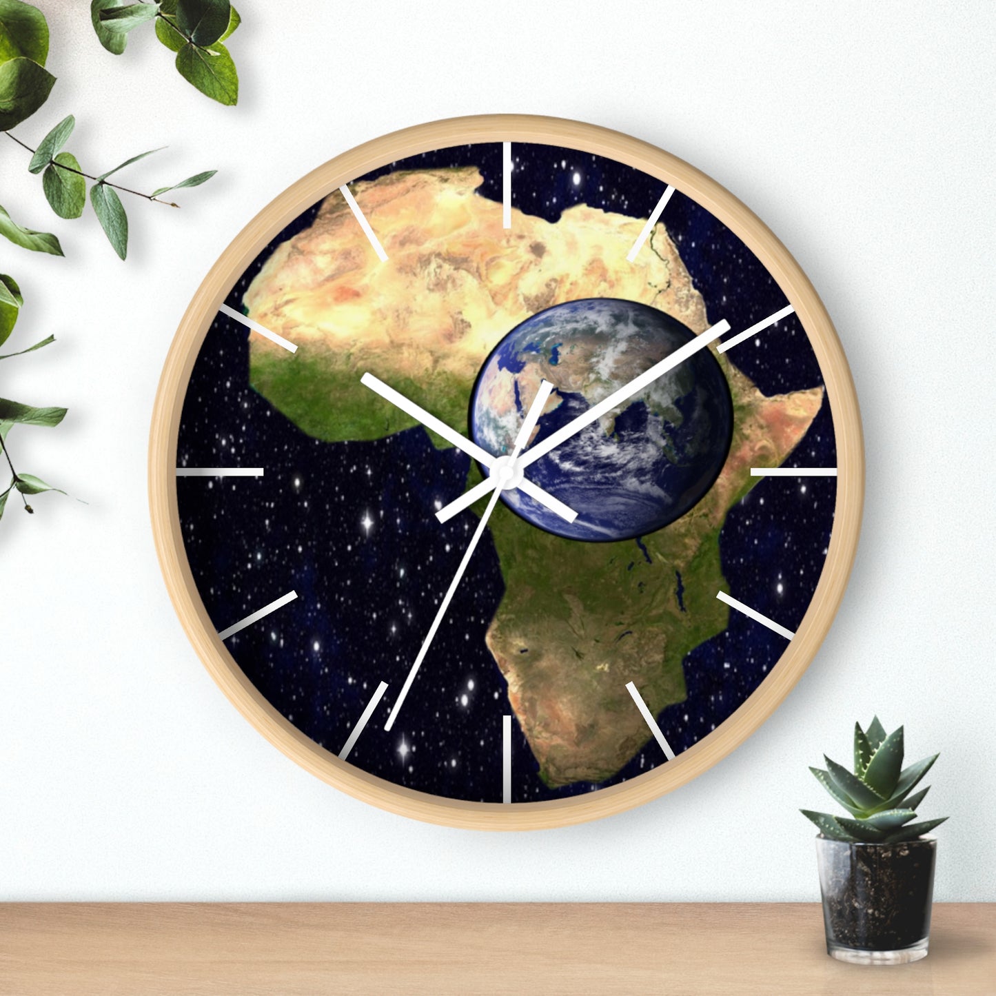 Earth In Africa Wall clock