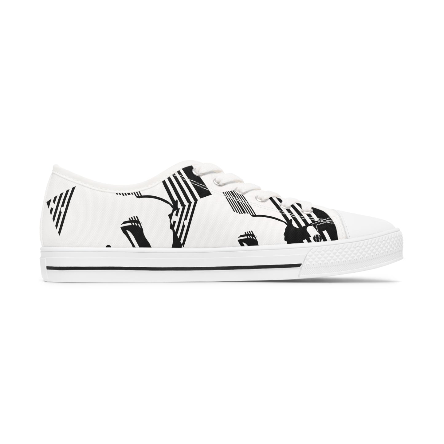 B & W D String        Women's Low Top Sneakers