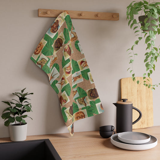 Heart Grass Animals Kitchen Towel