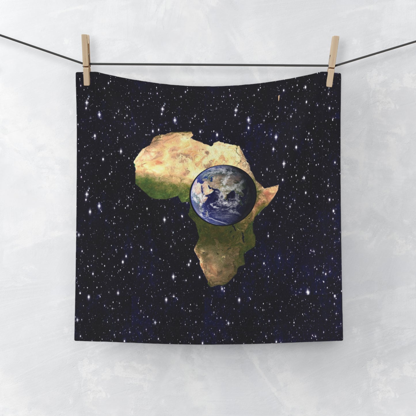 Earth In Africa  Face Towel