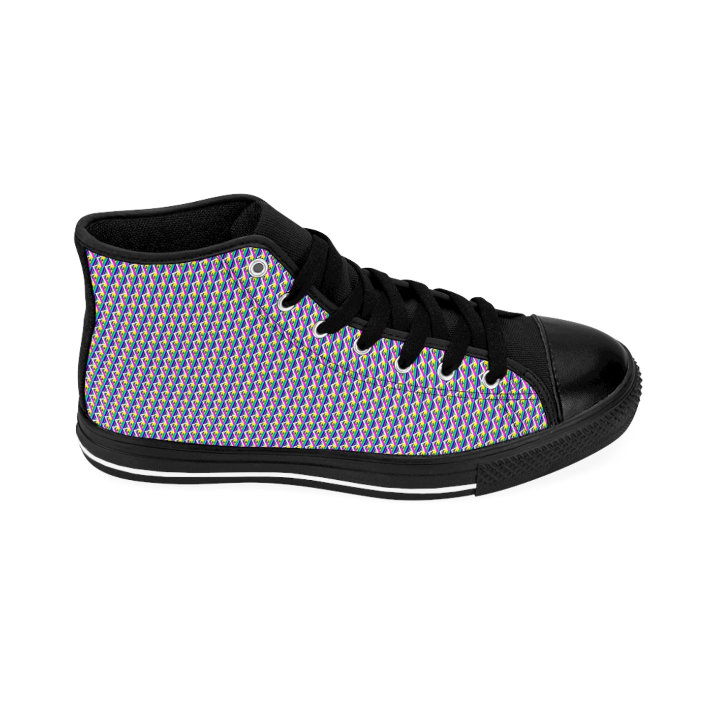 Rainbow Collage Women's Classic Sneakers