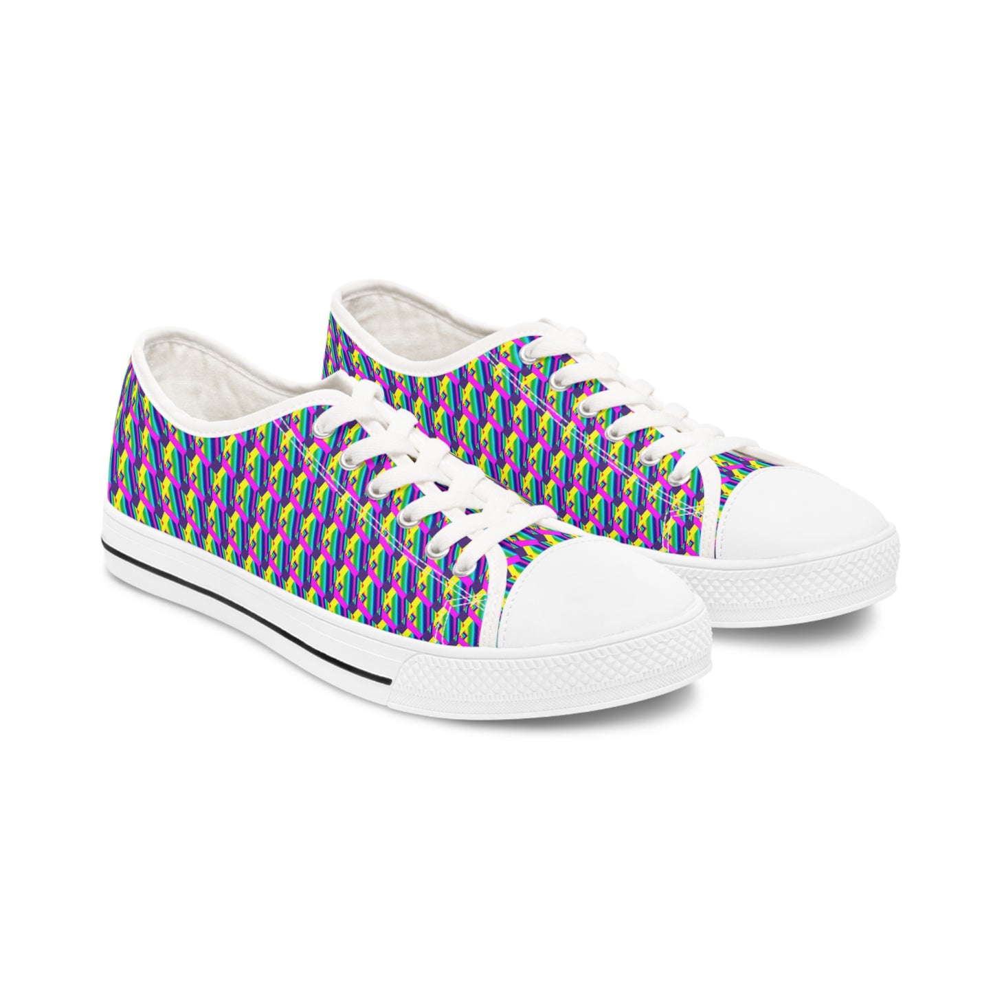 Rainbow Collage       Women's Low Top Sneakers