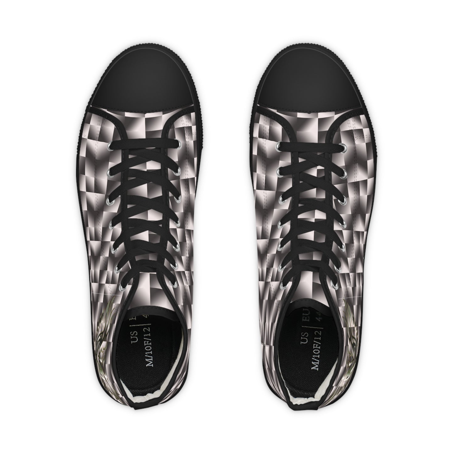 Silver Phoenix Men's High Top Sneakers