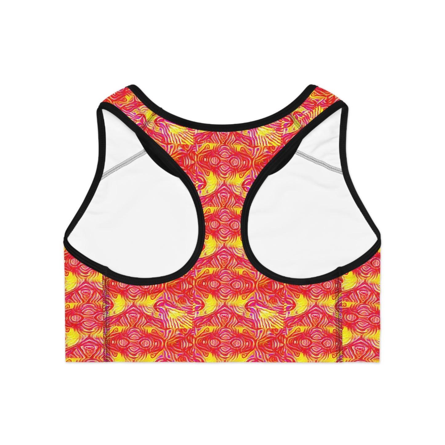 4 q Fire Sports Bra (AOP)