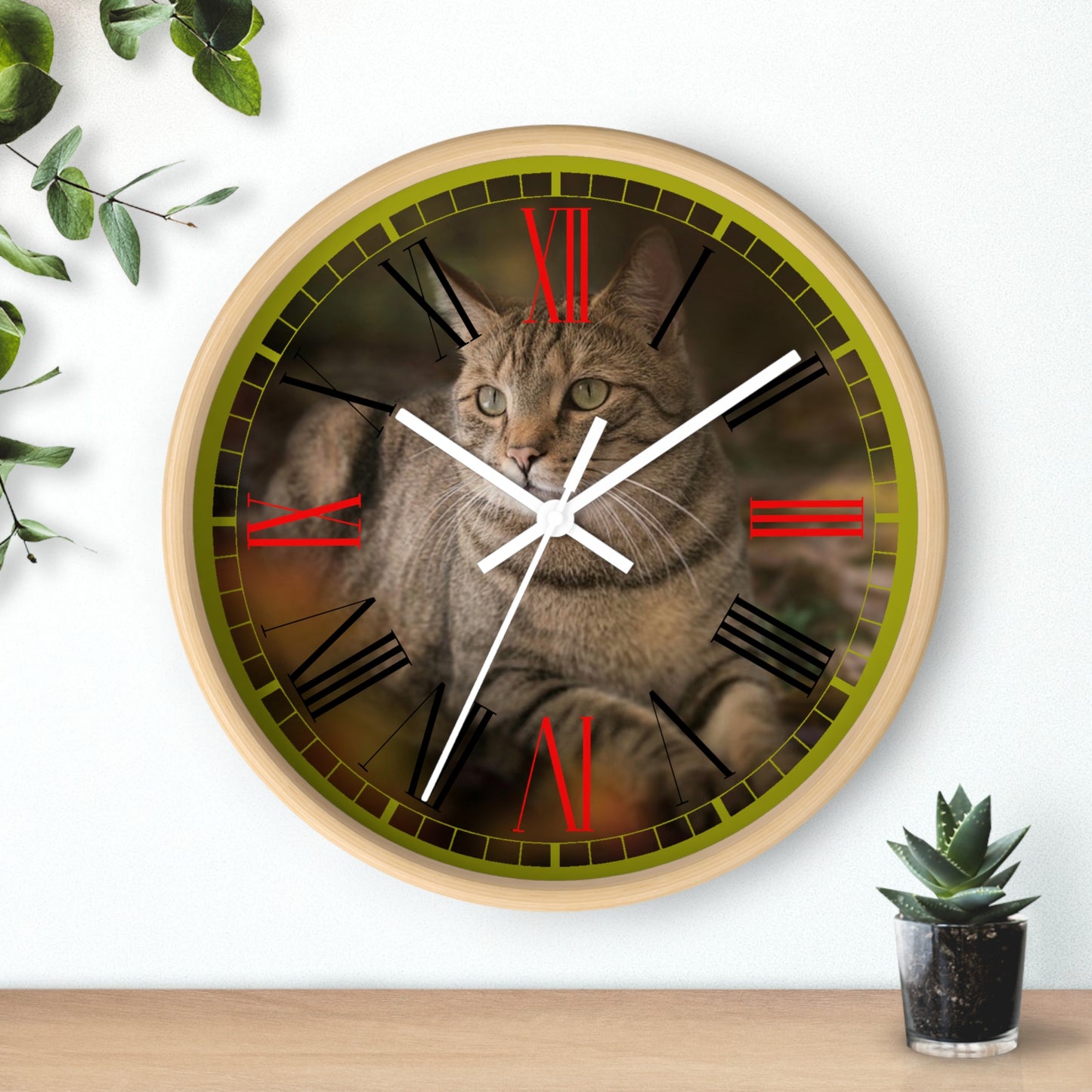 Cat  Wall clock