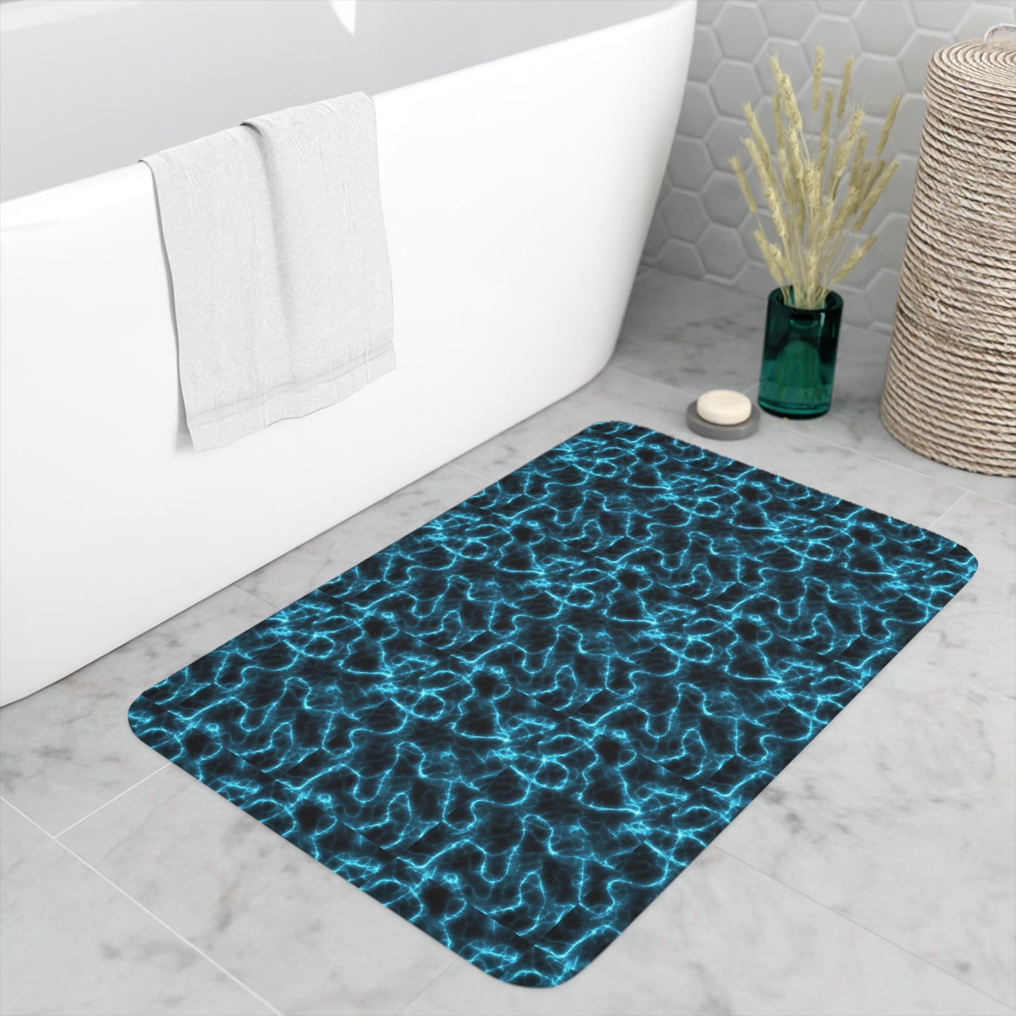 Background-lits Memory Foam Bath Mat