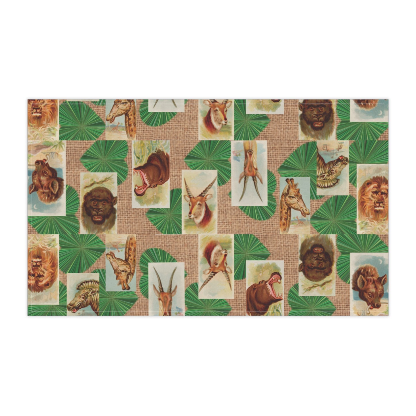 Heart Grass Animals Kitchen Towel