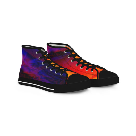 Afro Fire Bird Men's High Top Sneakers