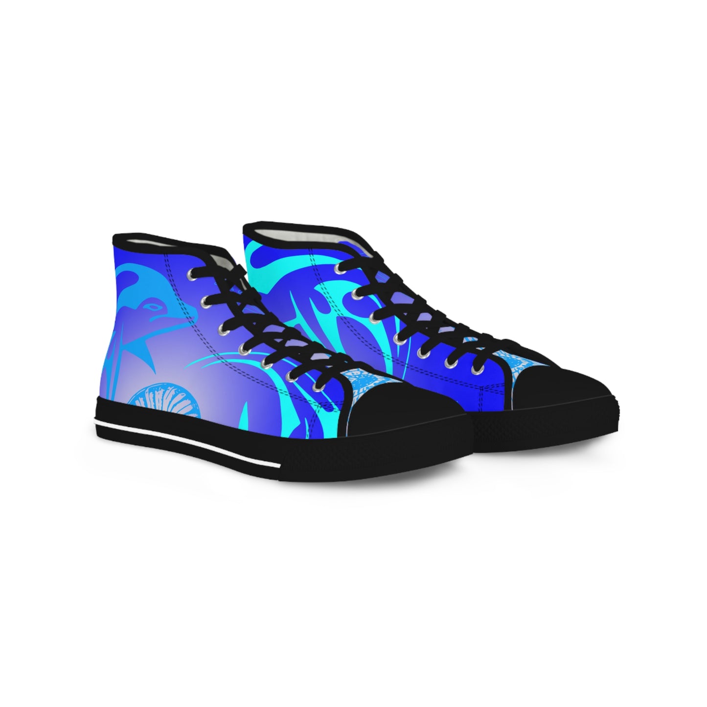 Blue Fish 2 Fish    Men's High Top Sneakers