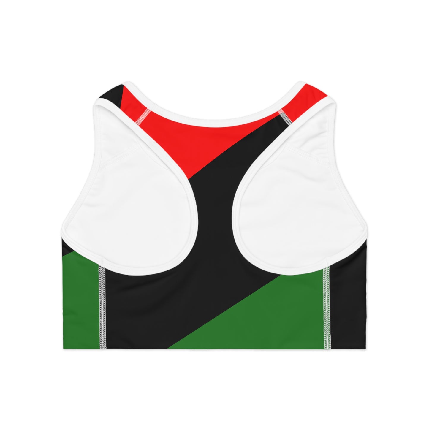 Pan African Flag Sports Bra (AOP)