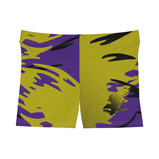 Golden Black Raptor Women's Shorts (AOP)