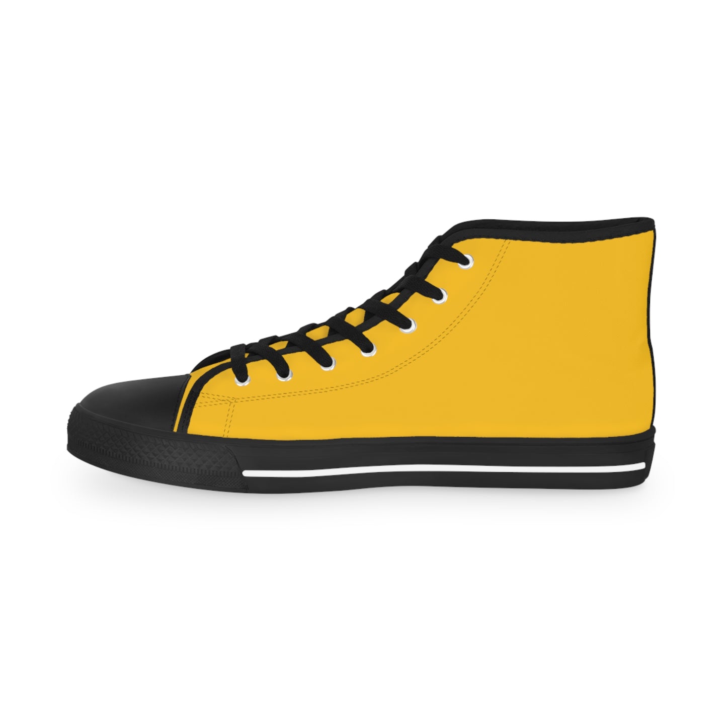 KING  SKULL On Mustard Men's High Top Sneakers