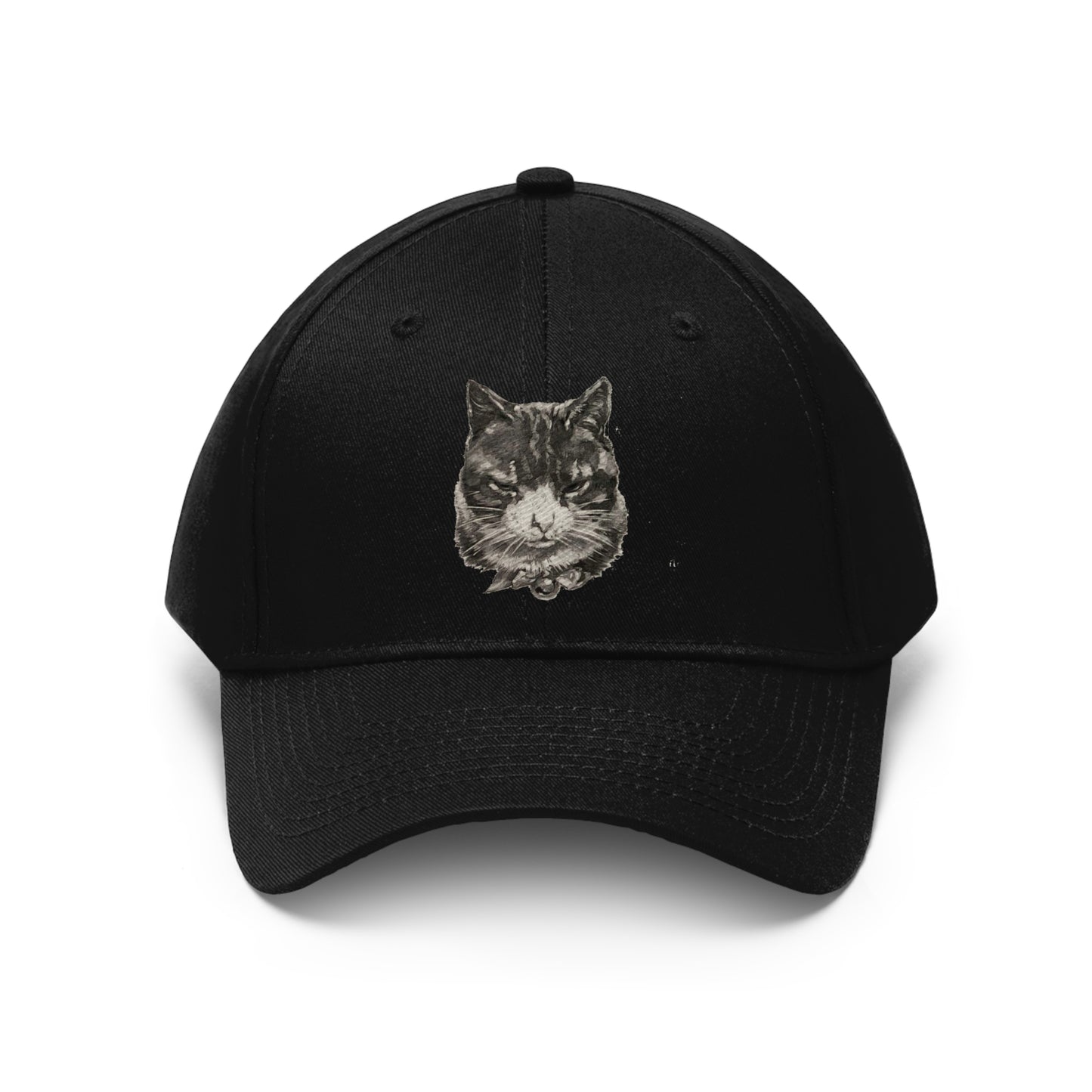 Large Cat Head  Unisex Twill Hat