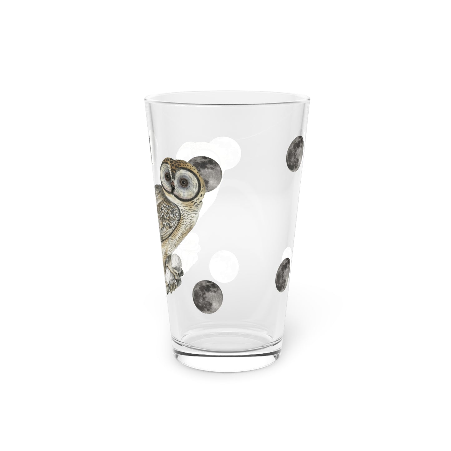 Owl & Moon   Pint Glass, 16oz