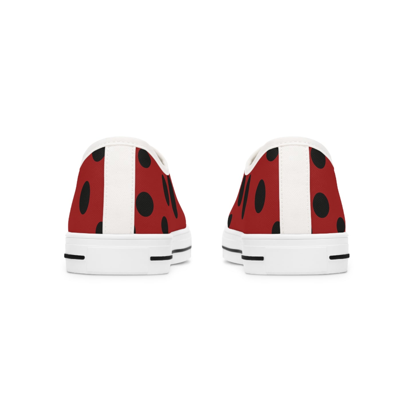 Ladybug (Black Spots on Red )     Women's Low Top Sneakers