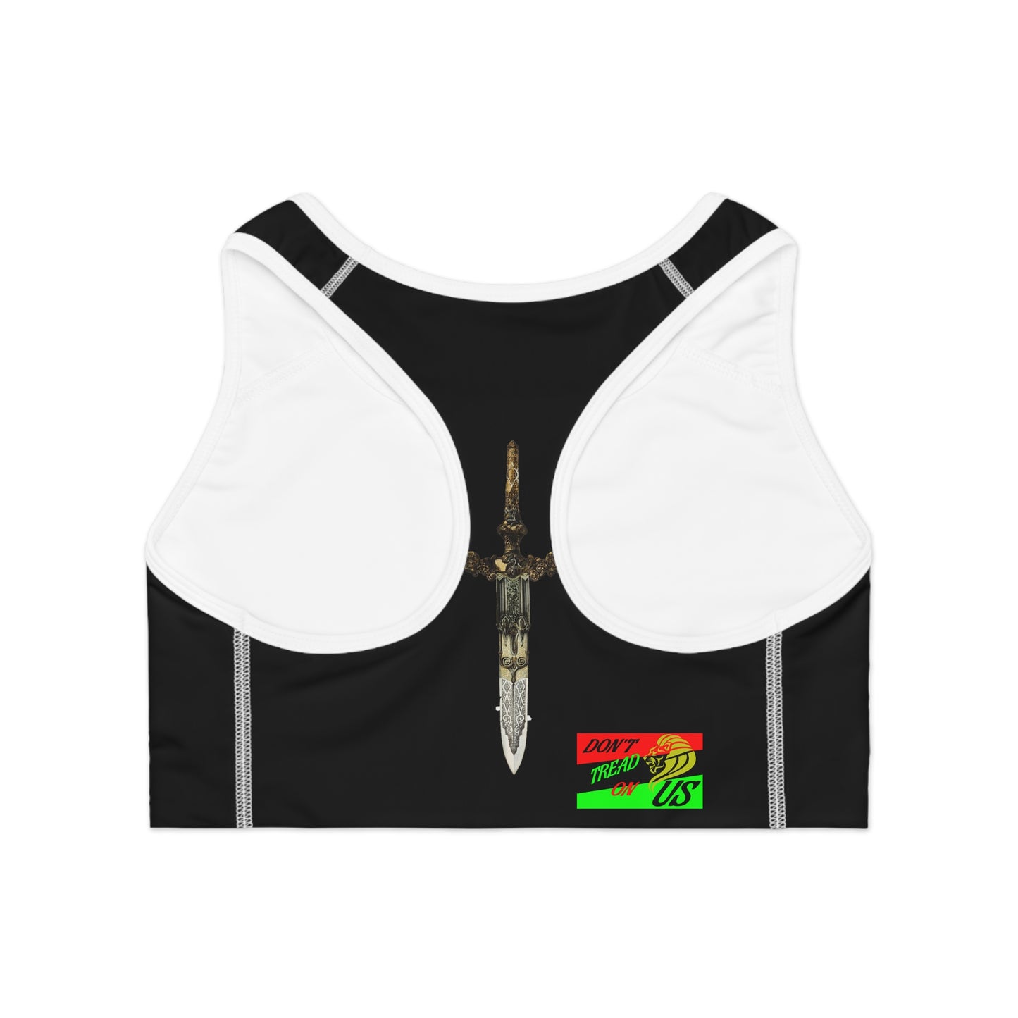 Themis - Lady Justice Sports Bra. ( With Flag) (AOP)