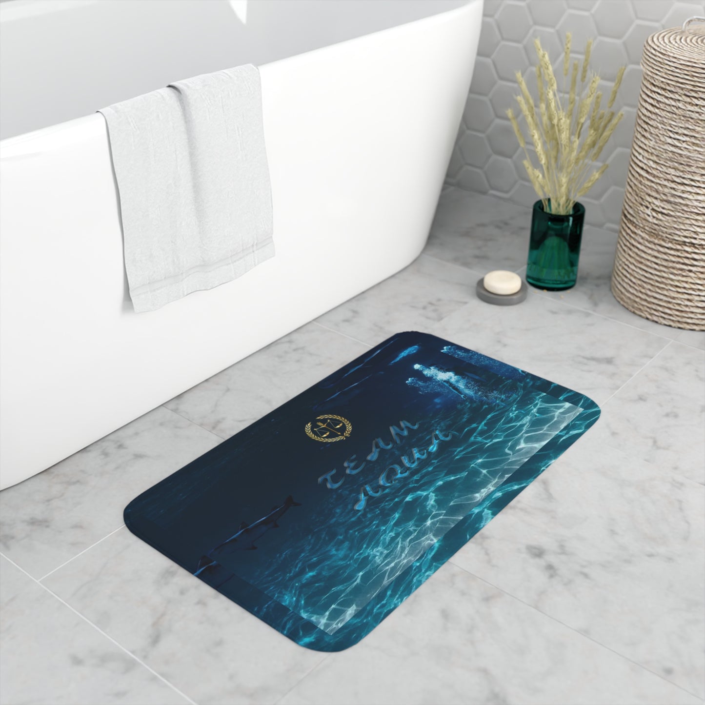 Team  Aqua Memory Foam Bath Mat