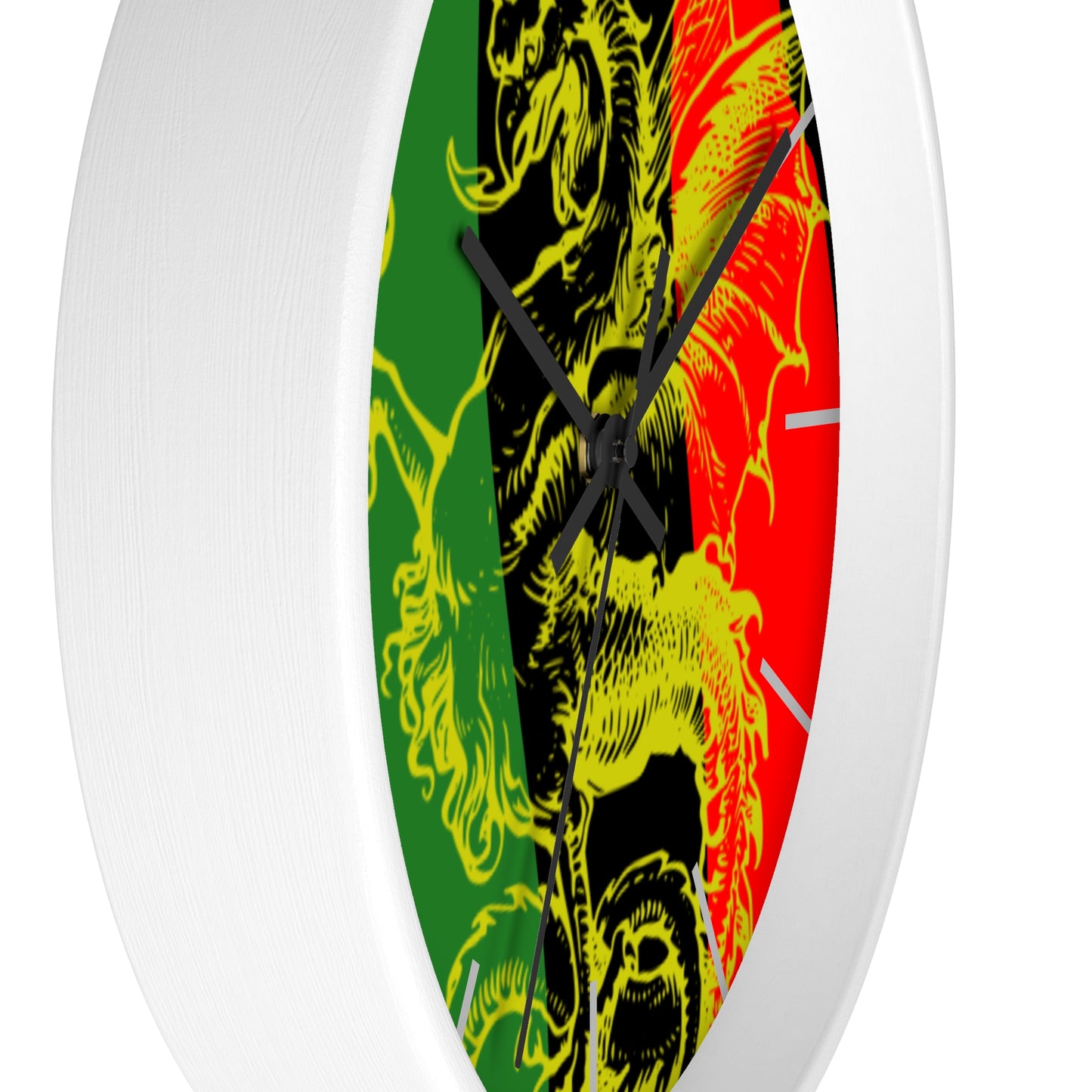 Pan African Flag Griffith Wall clock