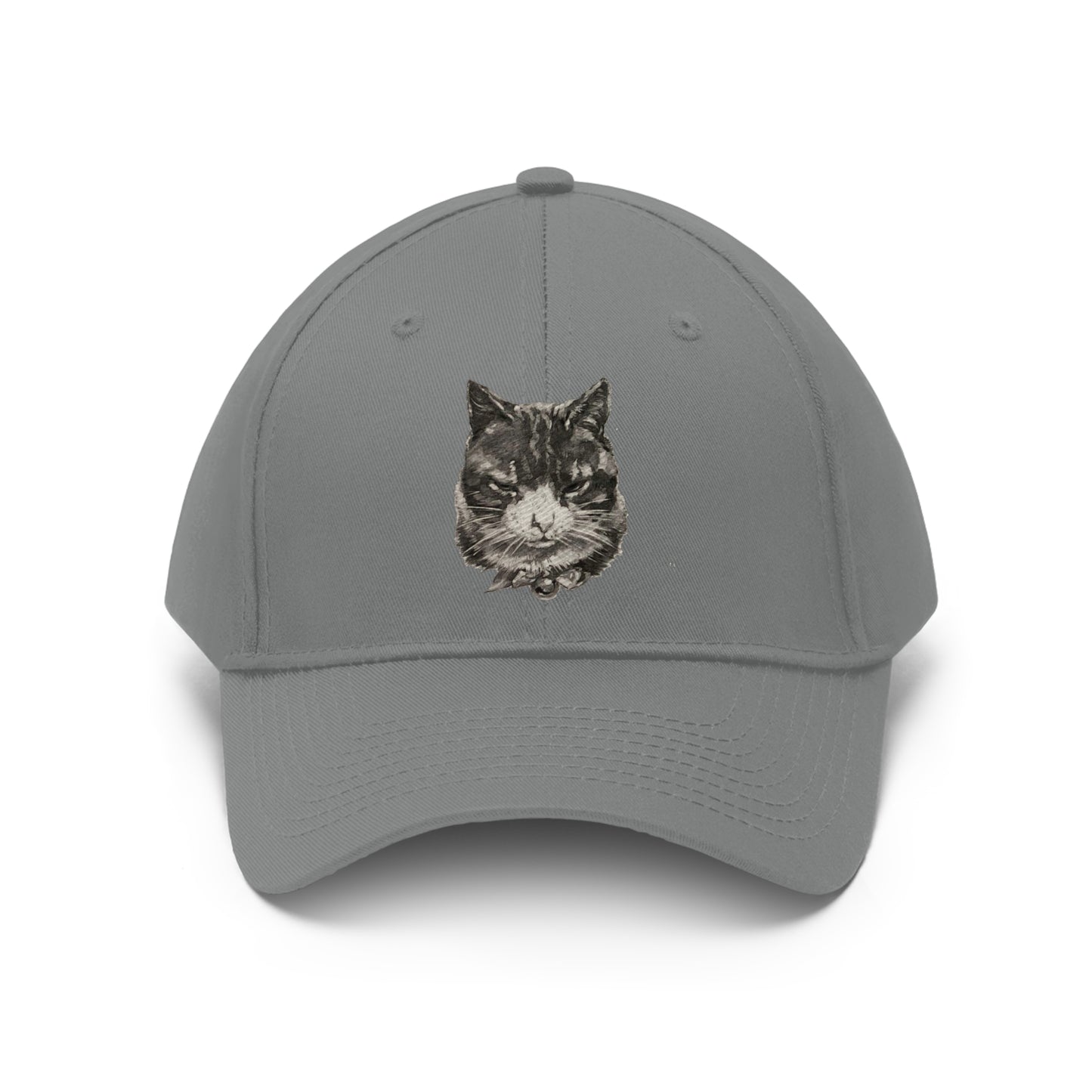 Large Cat Head  Unisex Twill Hat