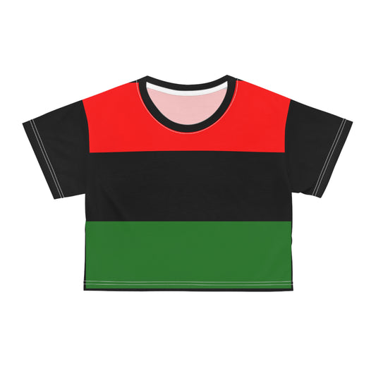 African Flag Crop Tee