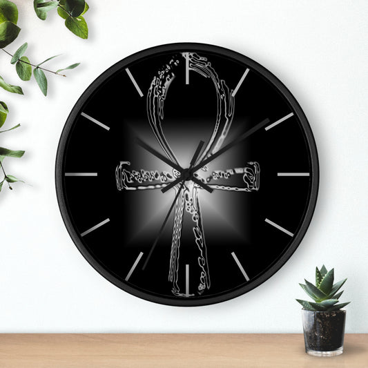 Glass Ankh Wall clock