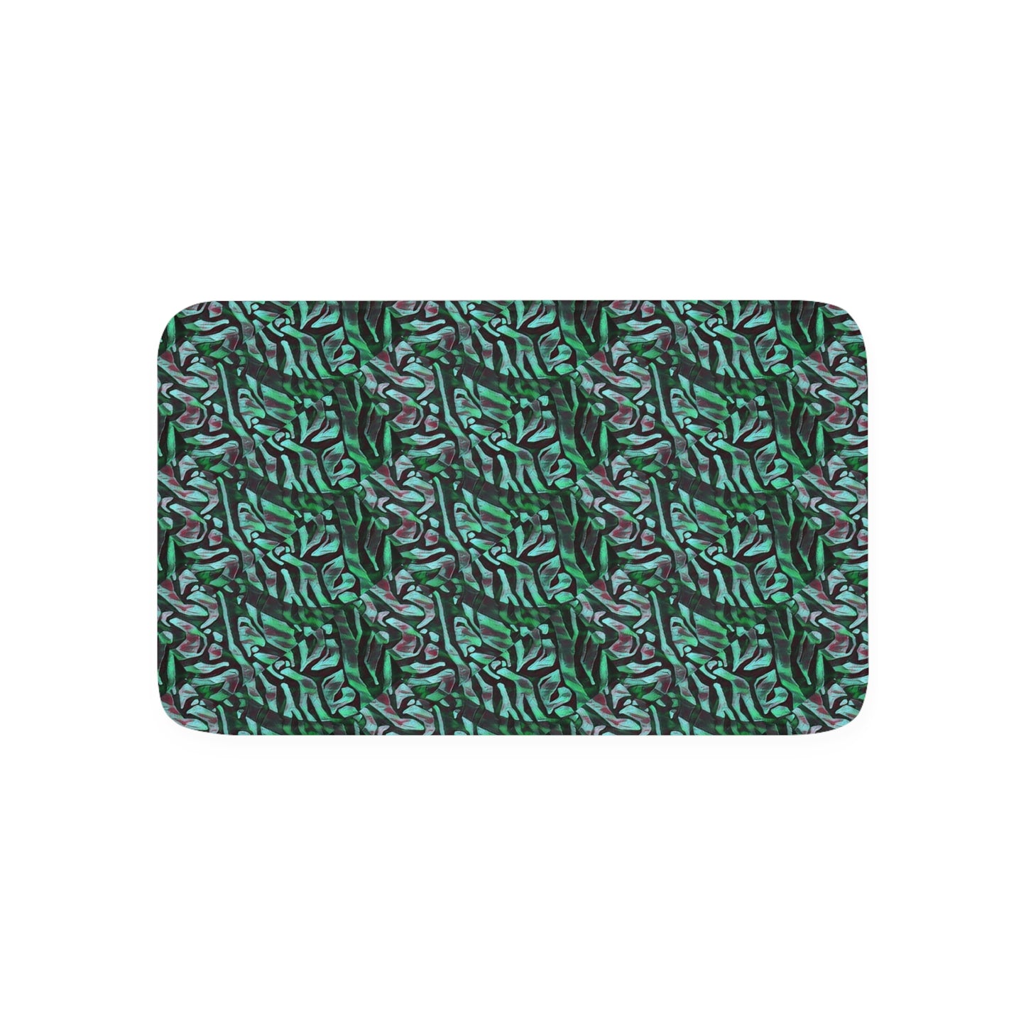 Mint Black Memory Foam Bath Mat