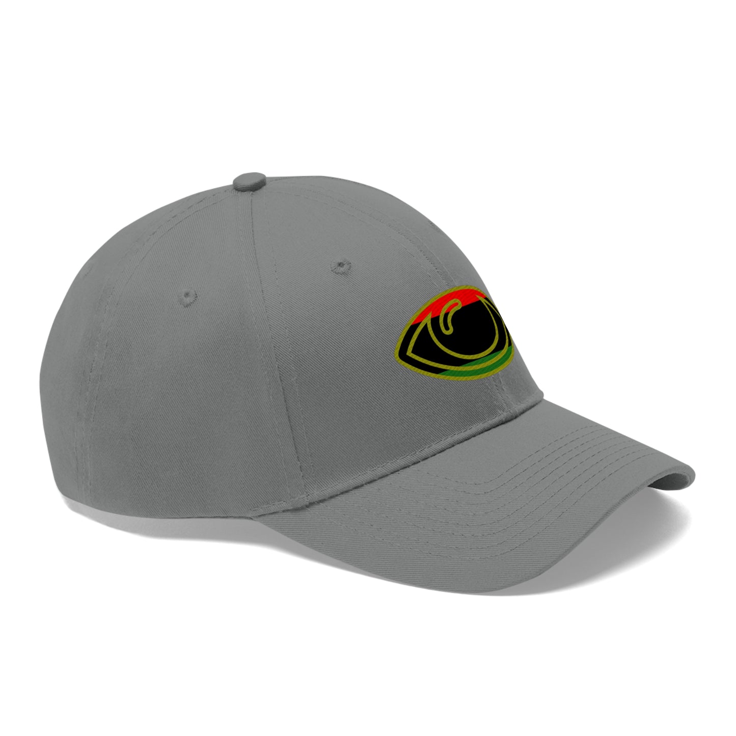 Pan African Flag Eye   (EMBROIDERED )  Unisex Twill Hat