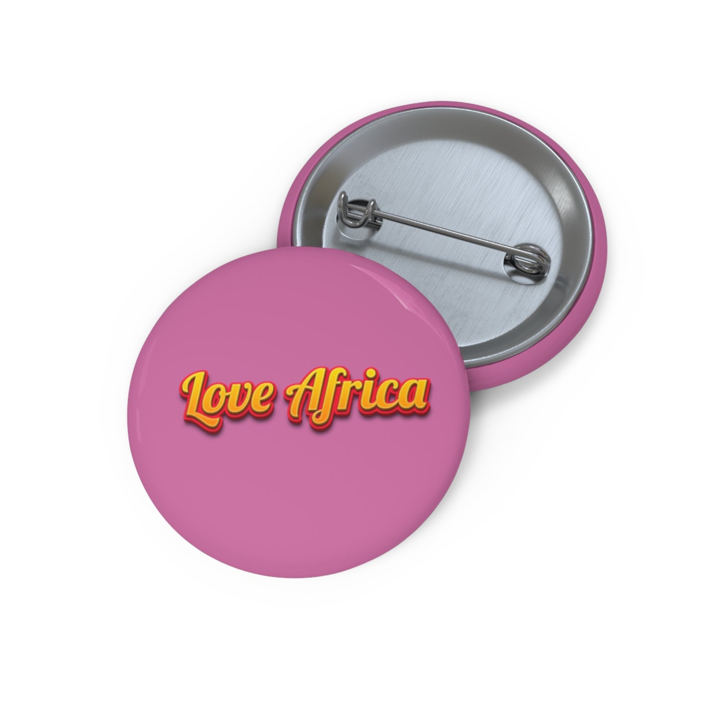 Love Africa(Pink ) Pin Buttons