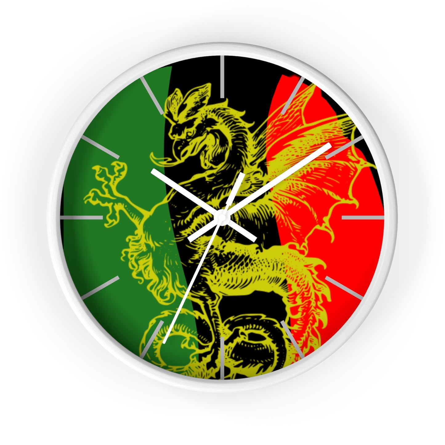 Pan African Flag Griffith Wall clock