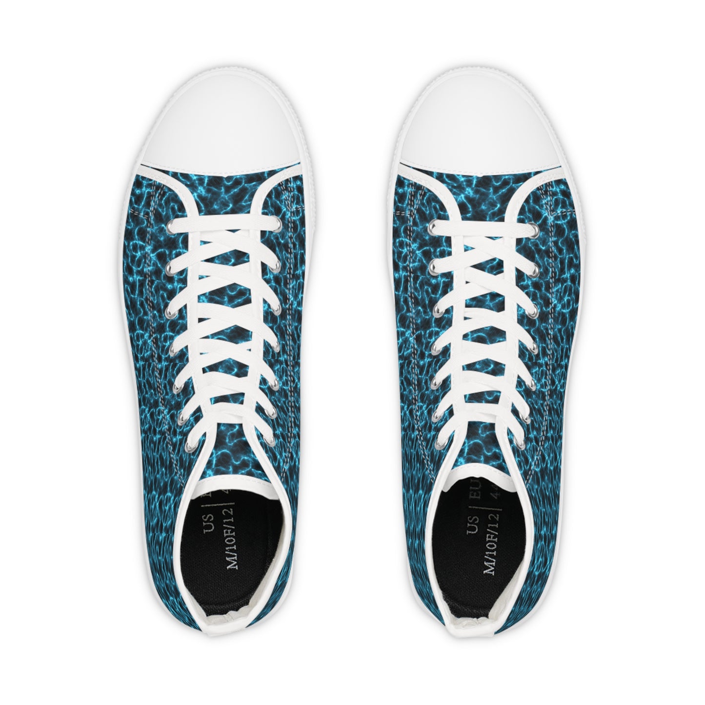 Electric Blue Men's High Top Sneakers