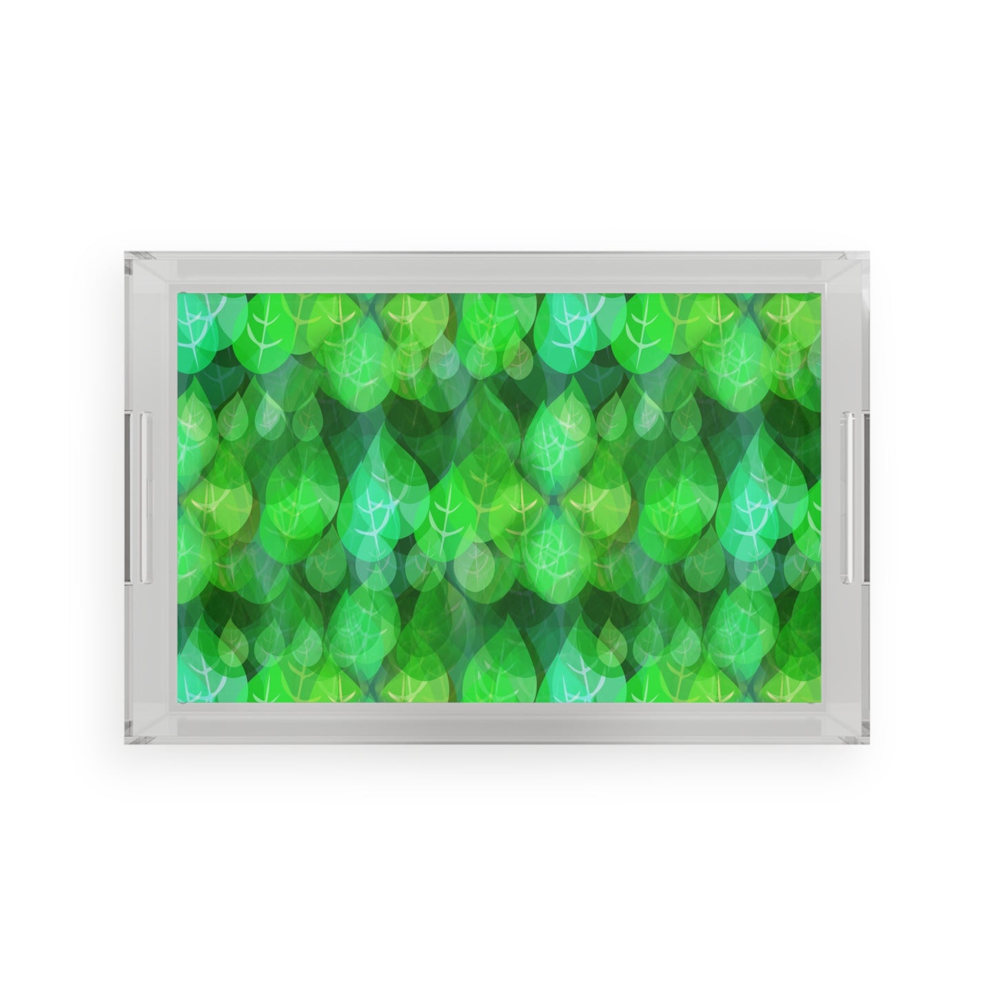 Jacobs Leaves Acrylic Serving Tray