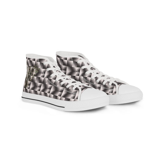 Silver Phoenix Men's High Top Sneakers