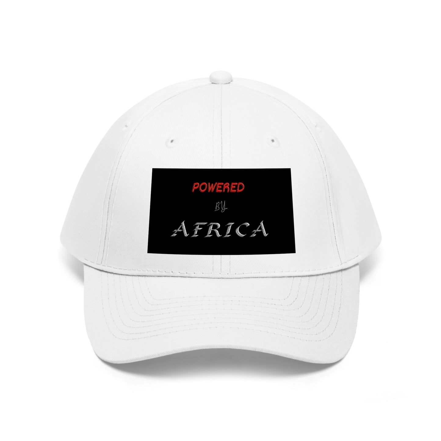 Powered By Africa  (EMBROIDERED ) Unisex Twill Hat