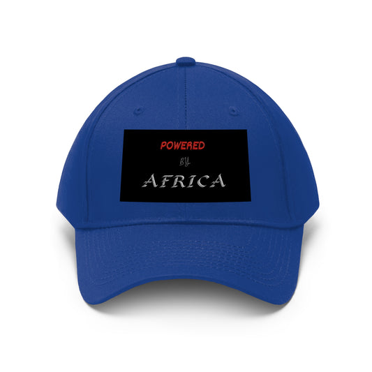 Powered By Africa  (EMBROIDERED ) Unisex Twill Hat