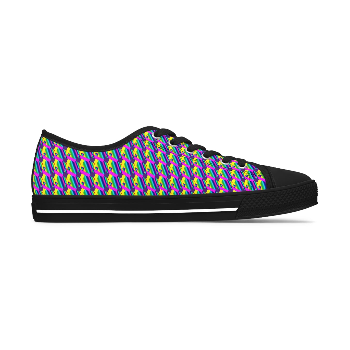 Rainbow Collage       Women's Low Top Sneakers