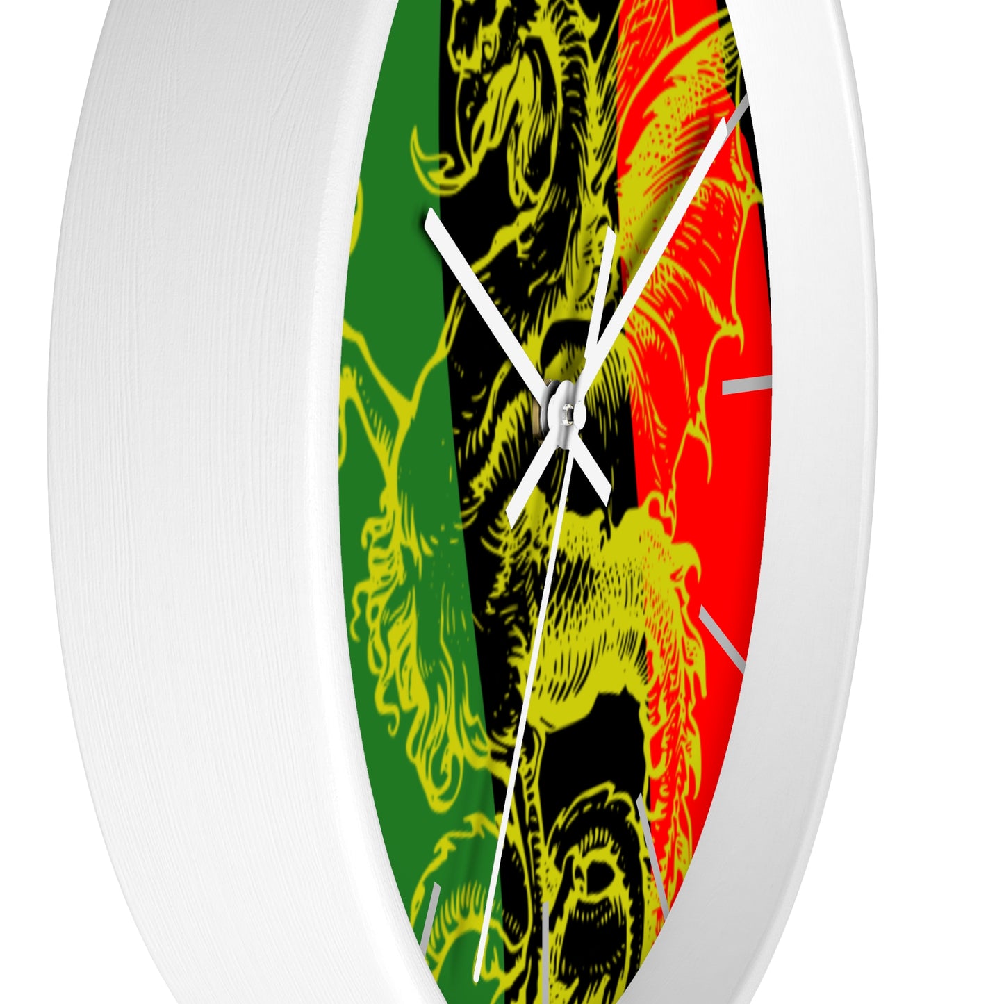 Pan African Flag Griffith Wall clock