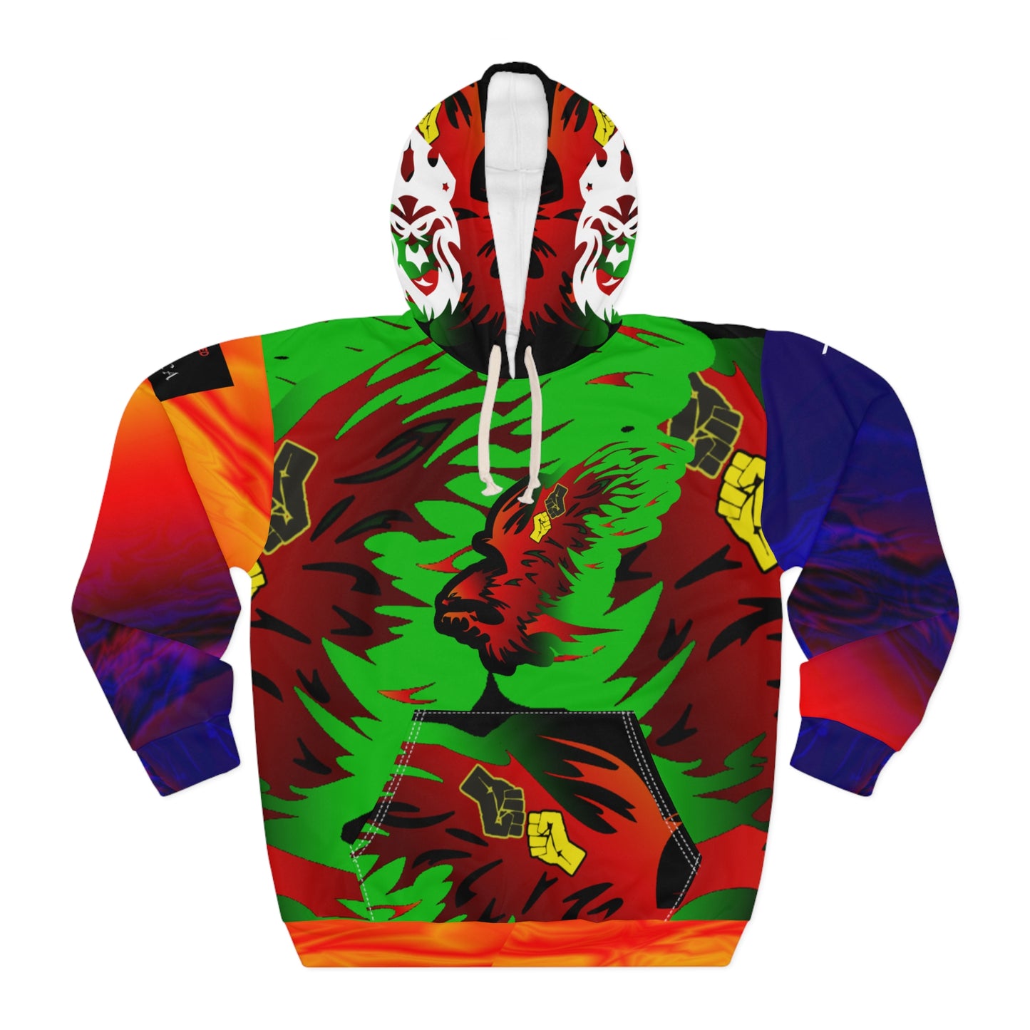 Afro Fire Bird  Pullover Hoodie