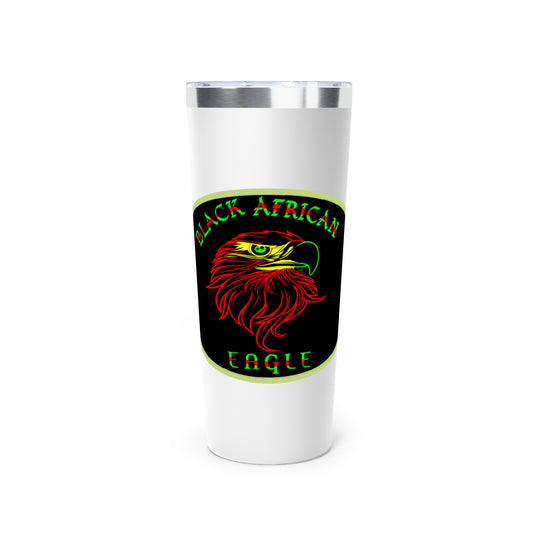 Black African Eagle  Copper Vacuum Insulated Tumbler, 22oz