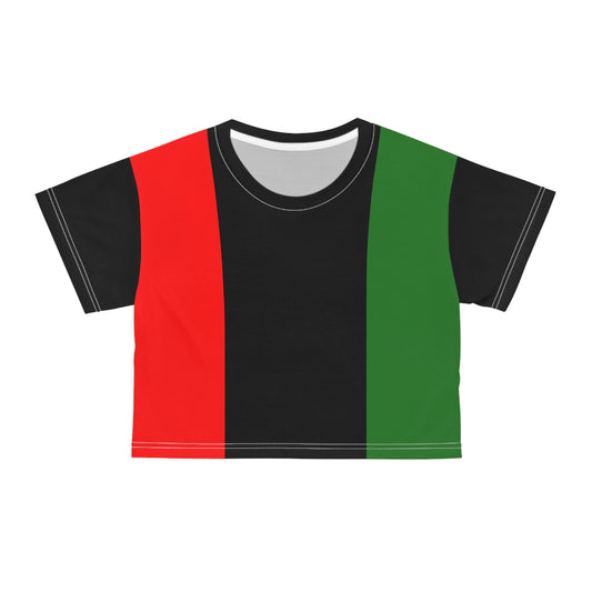 African Flag Crop Tee