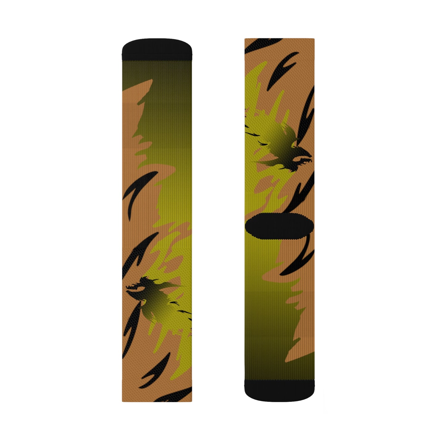 Golden Black Raptor      Sublimation Socks