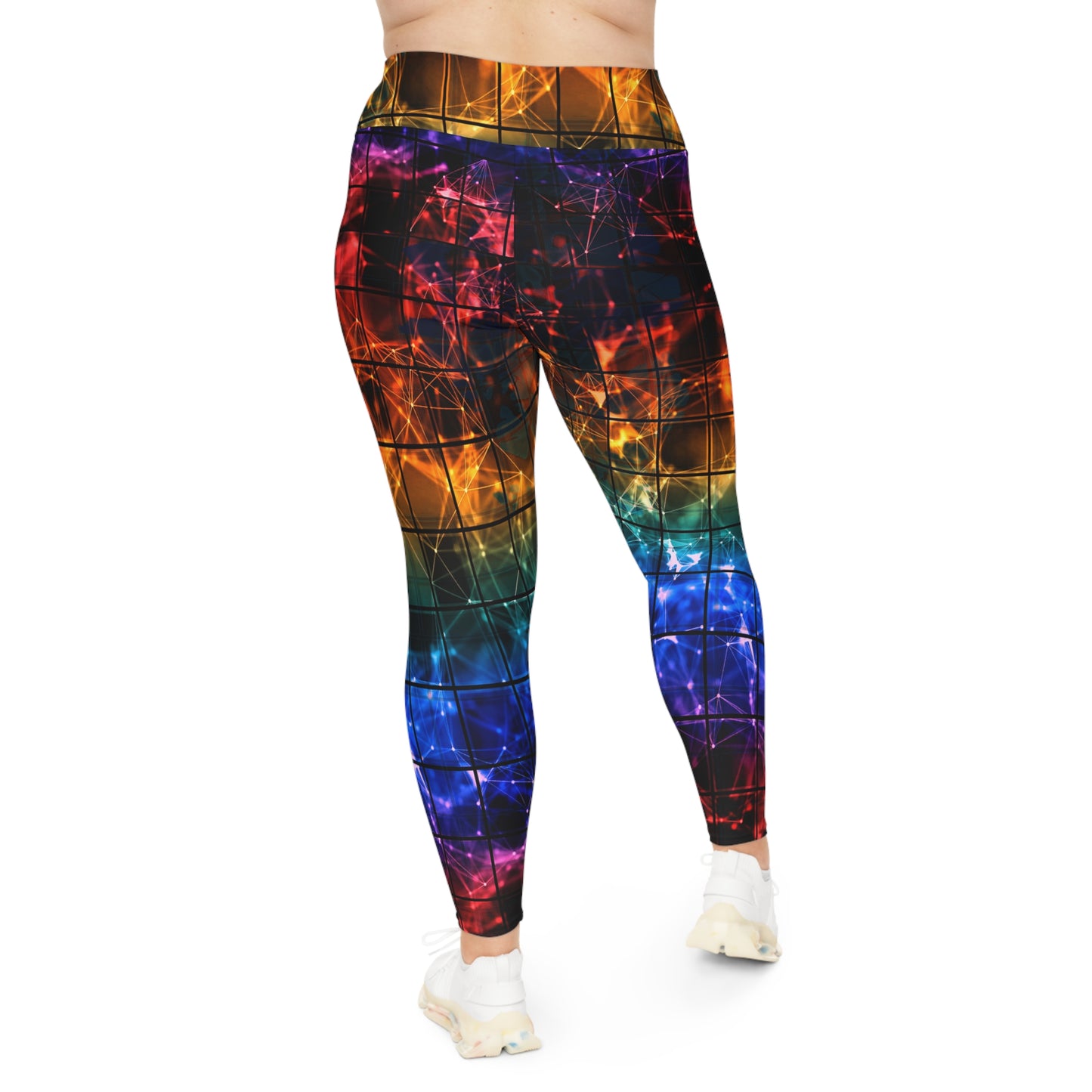 Techno-colors m Plus Size Leggings