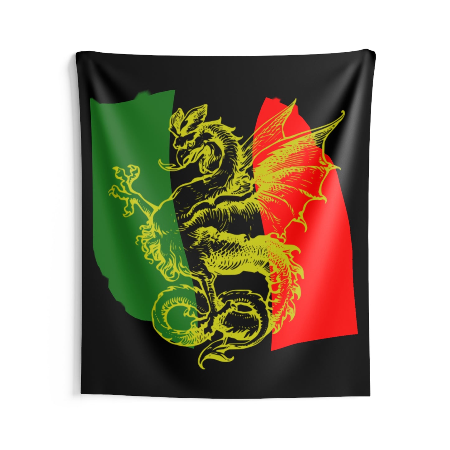 Pan African Flag Griffith        Wall Tapestry