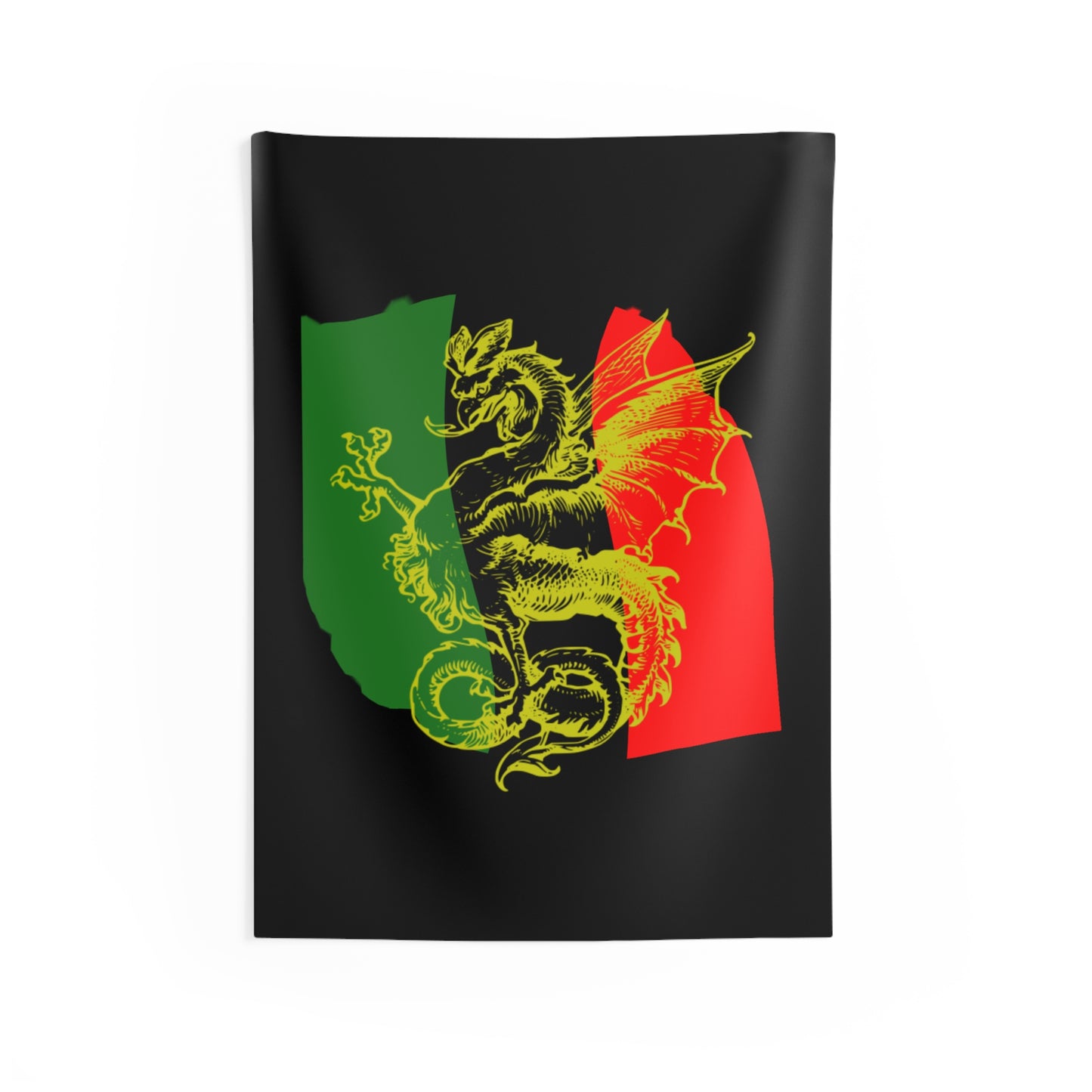 Pan African Flag Griffith        Wall Tapestry