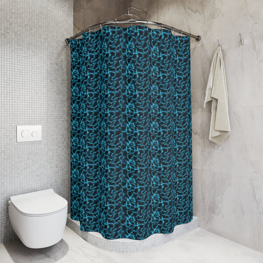 Background-lits Polyester Shower Curtain