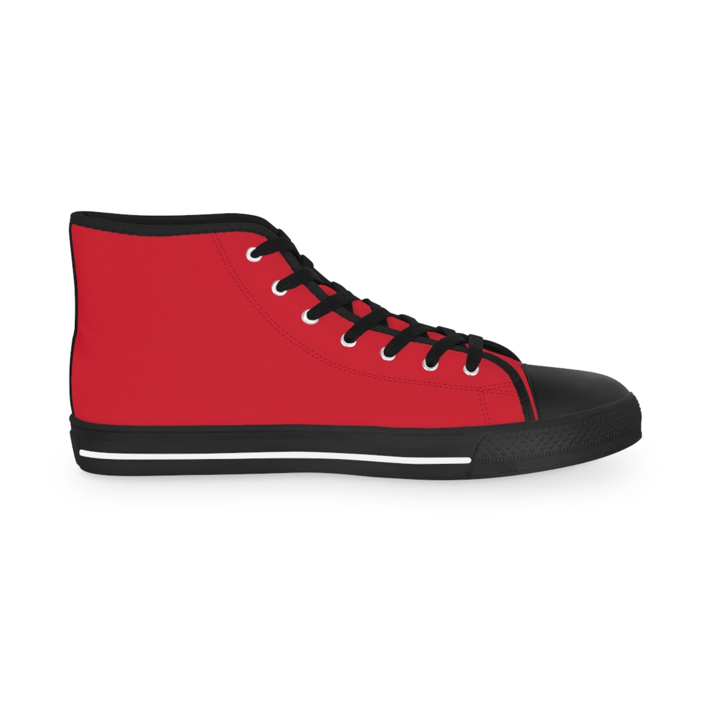 KING  SKULL On Red Men's High Top Sneakers