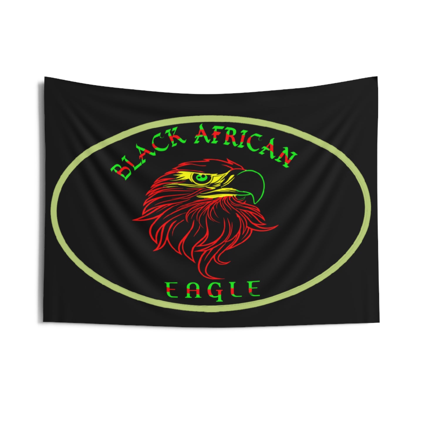 BLACK AFRICAN EAGLE Wall Tapestry